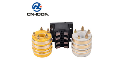 Through hole slip ring series