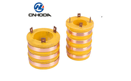 Through hole slip ring series