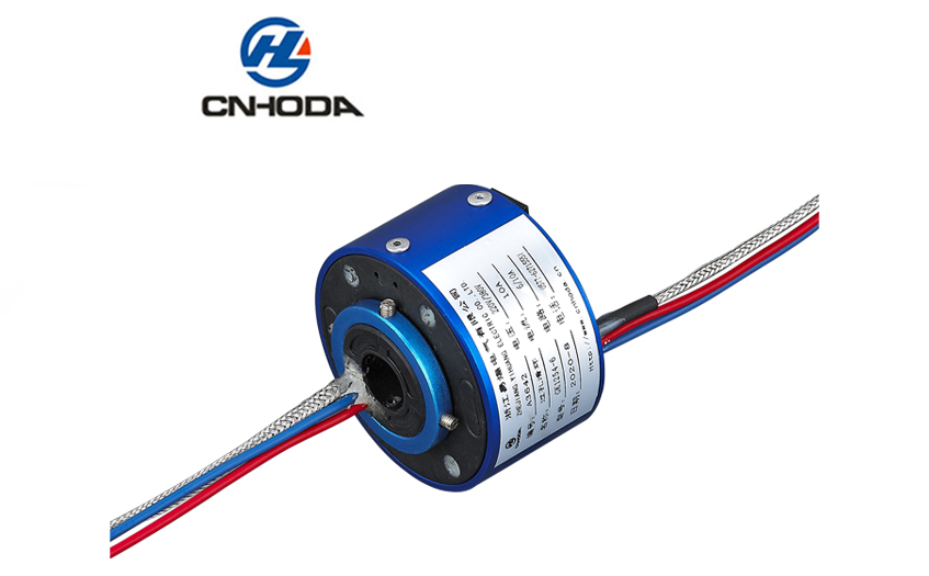 Through hole slip ring series