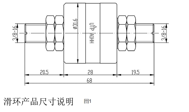 滑环产品尺寸说明